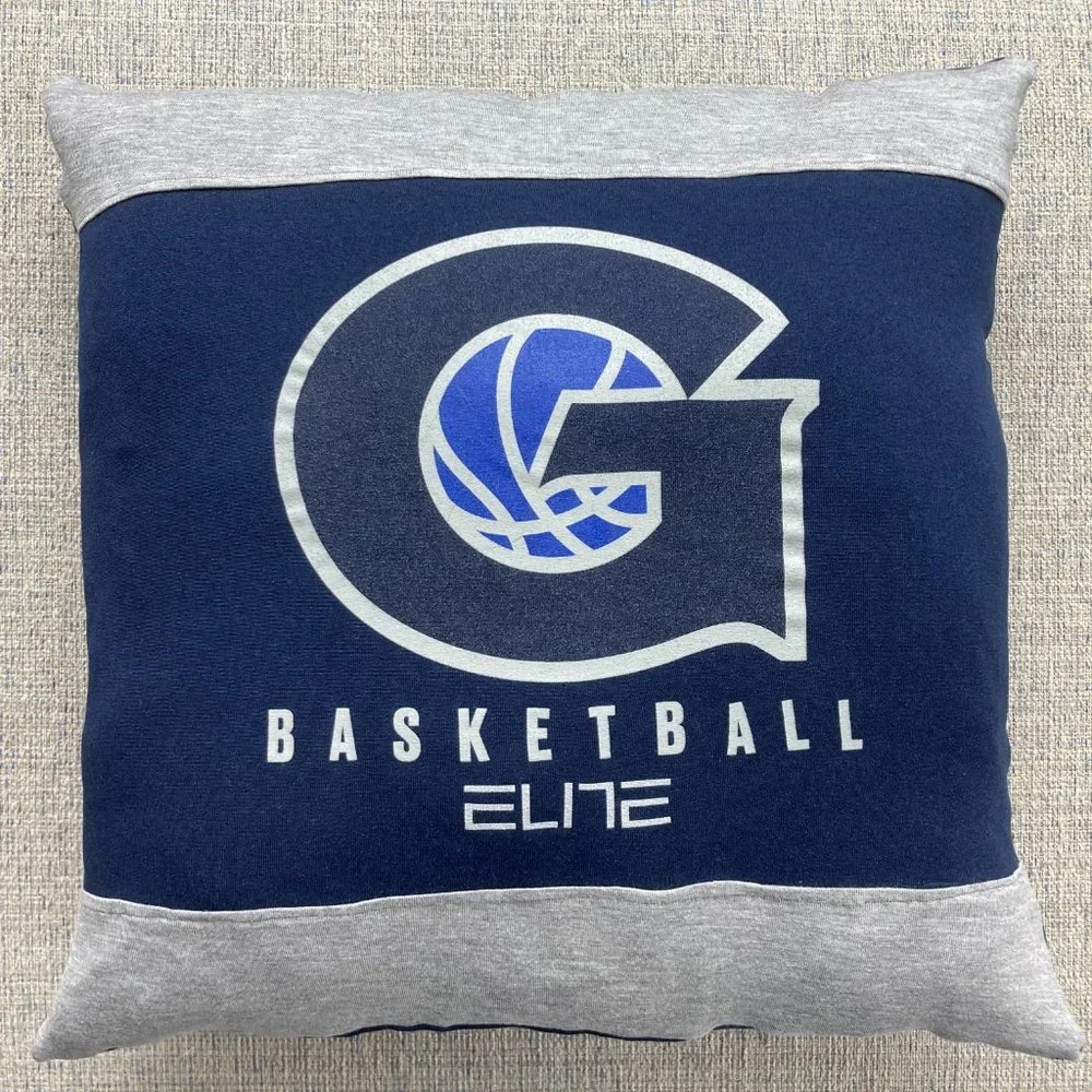 Georgetown University GU Hoyas Basketball t-shirt 16 x 16 throw pillow cover